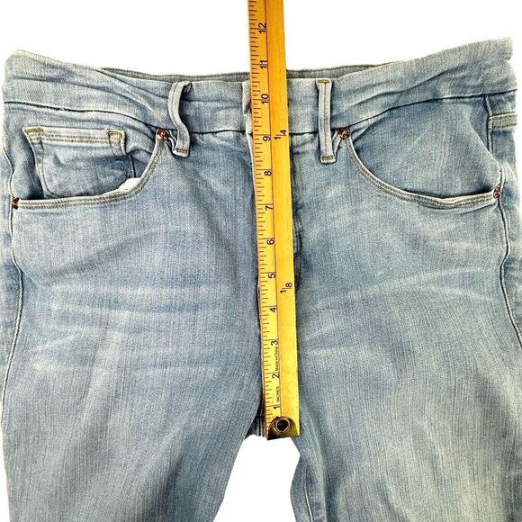 Good American Jeans Measured 30/31 X 29 Blue Good Legs Split Hem Skinny Hi Rise - Picture 10 of 12